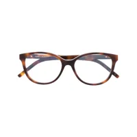 saint laurent eyewear lunettes de vue à monture papillon - marron