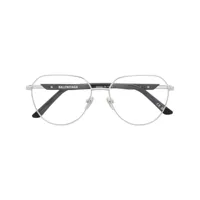 balenciaga eyewear lunettes de vue à monture ronde - argent
