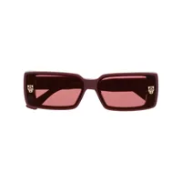 cartier eyewear lunettes de soleil à monture carrée - rouge