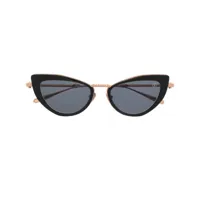 valentino eyewear lunettes de soleil rockstud à monture papillon - rose