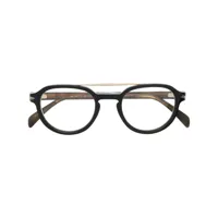 eyewear by david beckham lunettes de vue à monture ronde - marron