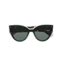 missoni eyewear lunettes de soleil à monture papillon - vert