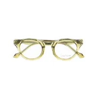 yohji yamamoto lunettes de vue à monture ronde - vert