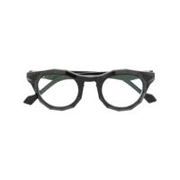 yohji yamamoto lunettes de vue à monture géométrique - noir
