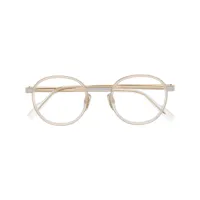 cazal lunettes de vue à monture ovale - or