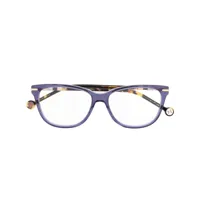 carolina herrera lunettes de vue à monture d'inspiration wayfarer - violet