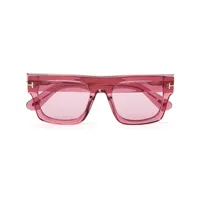 tom ford lunettes de soleil fausto à monture carrée - rose