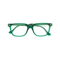 gucci eyewear lunettes de vue à monture rectangulaire - vert