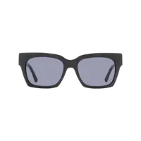 jimmy choo eyewear lunettes de soleil jo à monture rectangulaire - noir