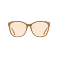 jimmy choo eyewear lunettes de soleil lidie butterfly - tons neutres
