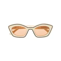 marni eyewear lunettes de soleil à monture papillon - tons neutres