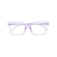 kuboraum lunettes de vue à monture carrée oversize - violet