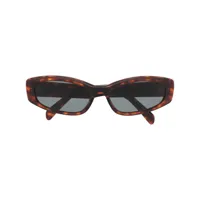 celine eyewear lunettes de soleil à monture papillon - marron