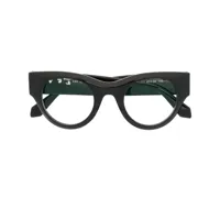 off-white lunettes de vue arrows à monture ronde - noir