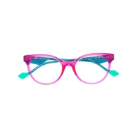 face à face lunettes de vue à monture colour block - rose