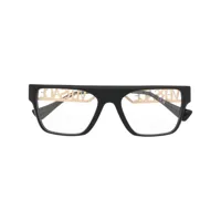 versace eyewear lunettes de vue à monture carrée - noir
