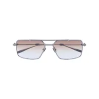 valentino eyewear lunettes de soleil rockstud à monture pilote - noir