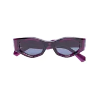valentino eyewear lunettes de soleil à ornements rockstud - violet
