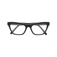 dolce & gabbana eyewear lunettes de vue à monture papillon - noir