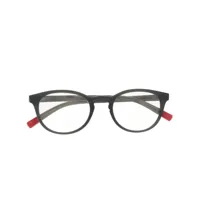 dolce & gabbana eyewear lunettes de vue à monture ronde bicolore - noir