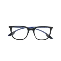 prada eyewear lunettes de vue à logo imprimé - noir