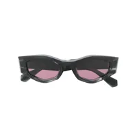 valentino eyewear lunettes de soleil à ornements rockstud - noir