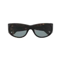 marni eyewear lunettes de soleil à monture ronde - marron