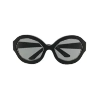 marni eyewear lunettes de soleil à monture ronde - noir