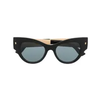 dsquared2 eyewear lunettes de soleil teintées à monture papillon - noir
