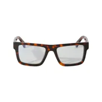 off-white lunettes de vue à monture carrée - marron