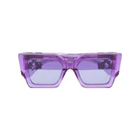 off-white lunettes de soleil catalina à monture oversize - violet