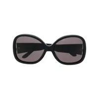 courrèges lunettes de soleil rondes hyper - noir