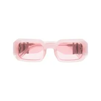 swarovski lunettes de soleil à monture rectangulaire - rose