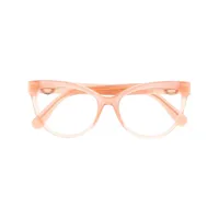 moncler eyewear lunettes de vue à monture papillon - rose
