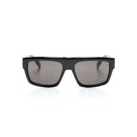 dunhill lunettes de soleil teintées à monture rectangulaire - noir