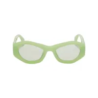 ambush lunettes de soleil pryzma à monture géométrique - vert