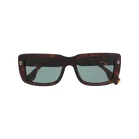 burberry eyewear lunettes de soleil à monture carrée - marron