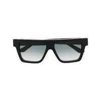 yohji yamamoto lunettes de soleil à monture oversize - noir