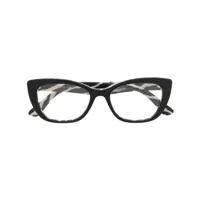 dolce & gabbana eyewear lunettes de vue 3360 à monture papillon - noir