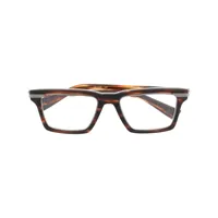 balmain eyewear lunettes de vue à monture carrée - marron