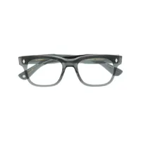 garrett leight lunettes de vue troubadour à monture d'inspiration wayfarer - gris