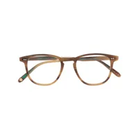 garrett leight lunettes de vue brooks à monture carrée - marron