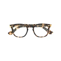 garrett leight lunettes de vue byrne à monture carrée - marron