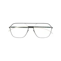mykita lunettes de vue jelva à monture pilote - noir