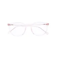 mykita lunettes de vue à monture ronde - rose