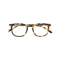garrett leight lunettes de vue à monture d'inspiration wayfarer - marron