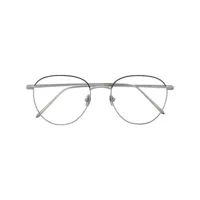 linda farrow lunettes de vue à monture ronde - argent