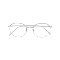 linda farrow lunettes de vue à monture ronde - argent