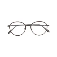 linda farrow lunettes de vue moss à monture ronde - noir