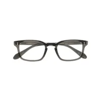 garrett leight lunettes de vue dimmick à monture rectangulaire - vert